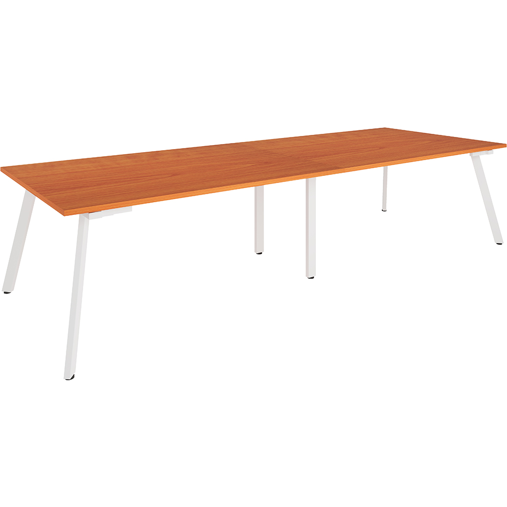 RAPIDLINE ETERNITY MEETING TABLE 3200 X 1200MM CHERRY/WHITE