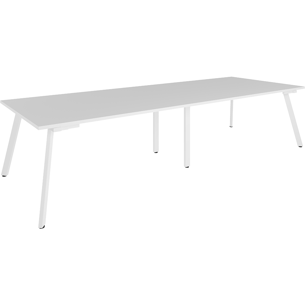 RAPIDLINE ETERNITY MEETING TABLE 3200 X 1200MM NATURAL WHITE/WHITE