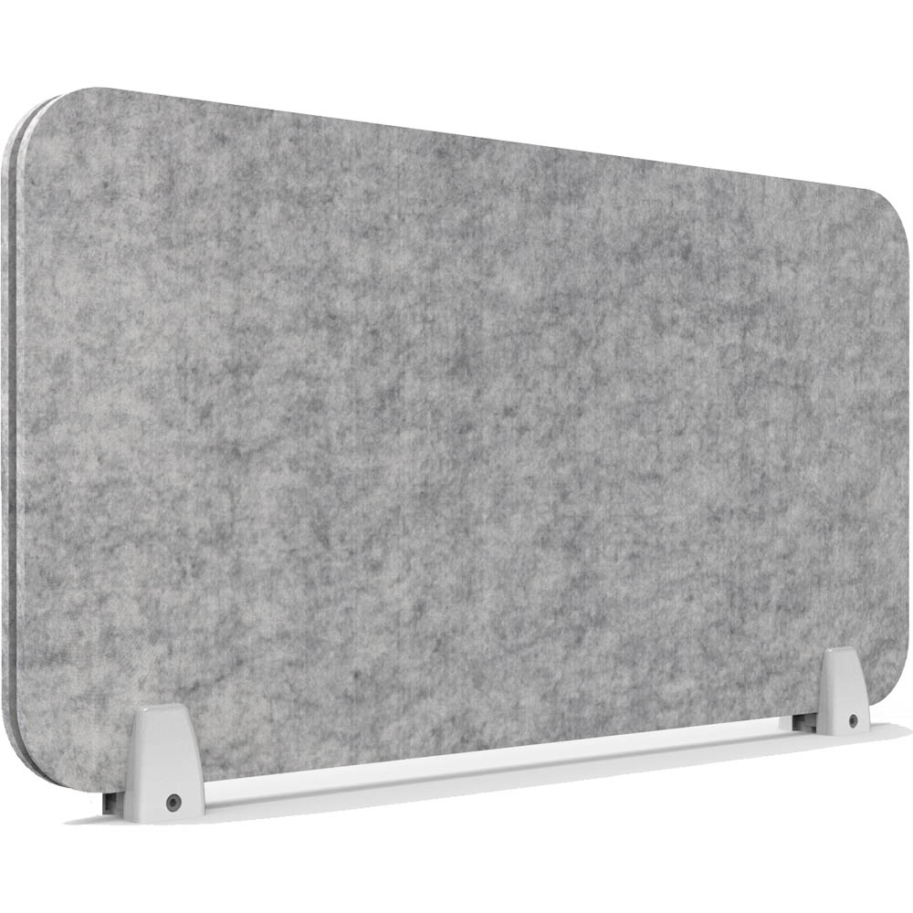RAPIDLINE ECO PANEL DESK MOUNTED SCREEN 740 X 384MM MARBLE GREY