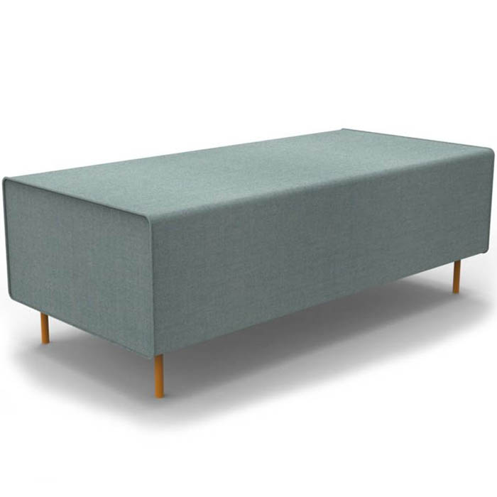 Rapidline Flexi Lounge Return Seat Module 1245 X 585 X 430mm Light Blue