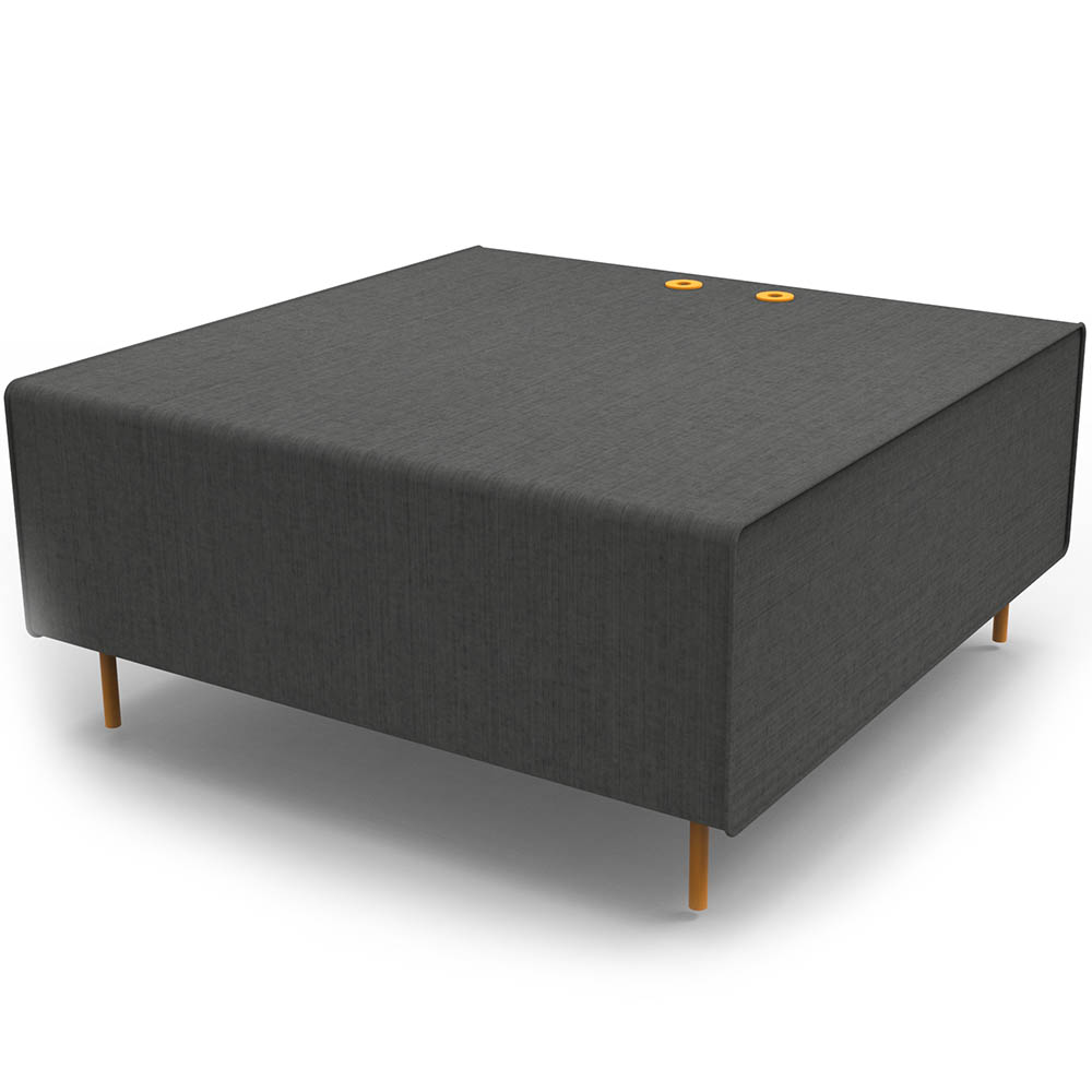 Rapidline Flexi Lounge Single Seat Module 925 X 940 X 430mm Charcoal Ash