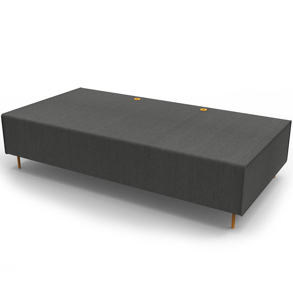 Rapidline Flexi Lounge Triple Seat Module 1830 X 940 X 430mm Charcoal Ash