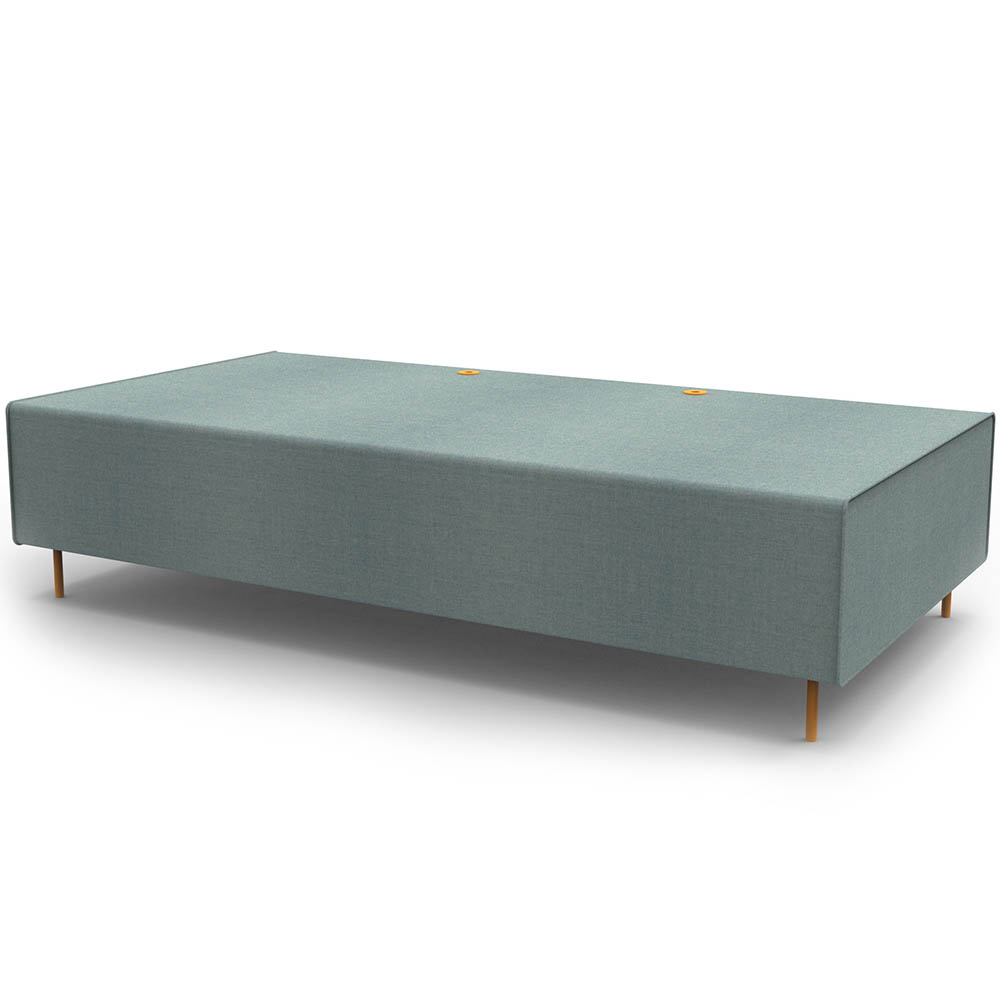 Rapidline Flexi Lounge Triple Seat Module 1830 X 940 X 430mm Light Blue