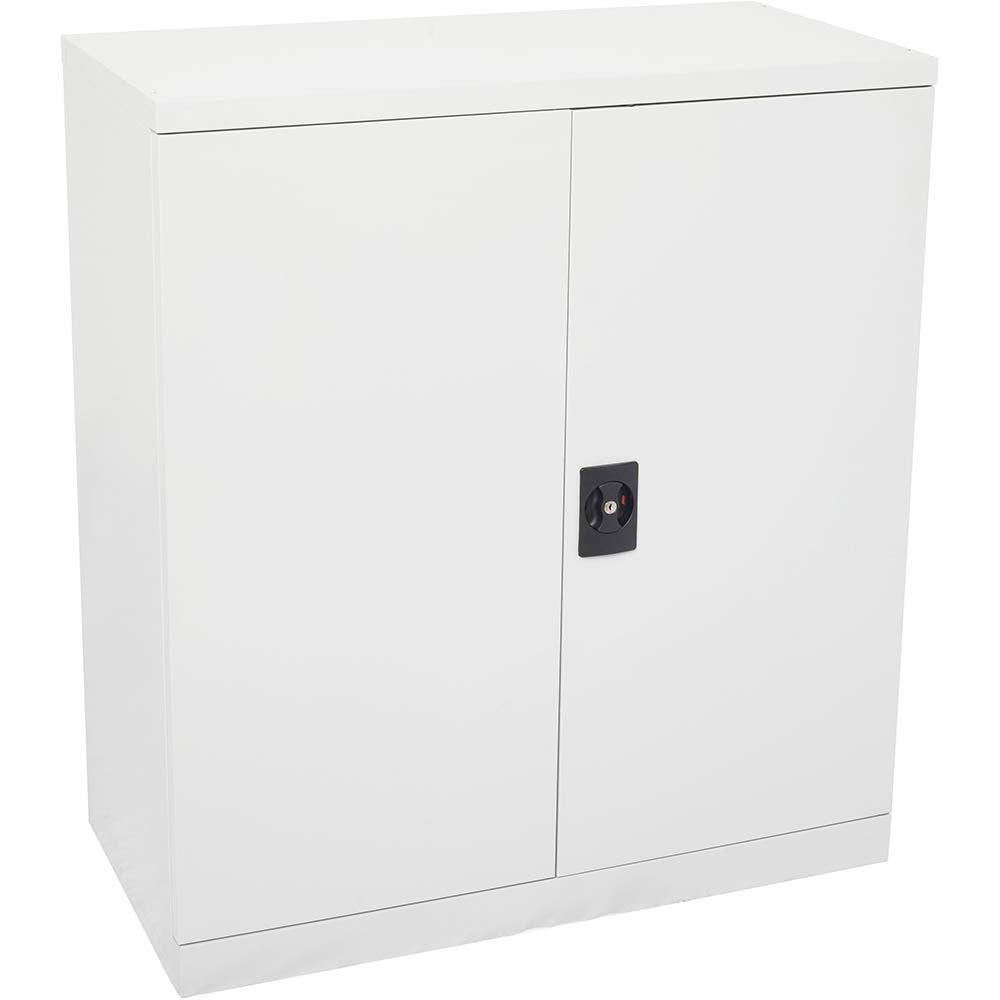 INITIATIVE STATIONERY CUPBOARD 2 SHELVES 1015MM WHITE