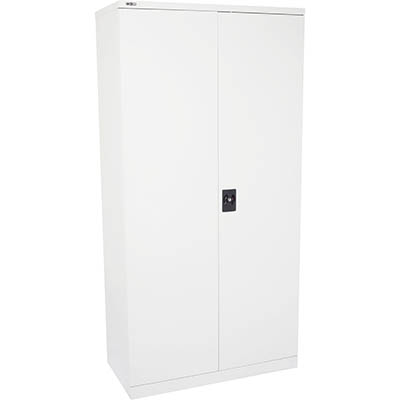 INITIATIVE STATIONERY CUPBOARD 3 SHELF 1800H WHITE