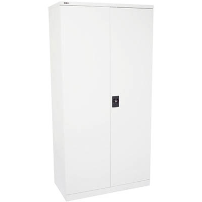 RAPIDLINE GO SWING DOOR CUPBOARD 3 SHELVES 910 X 450 X 1830MM SILVER GREY