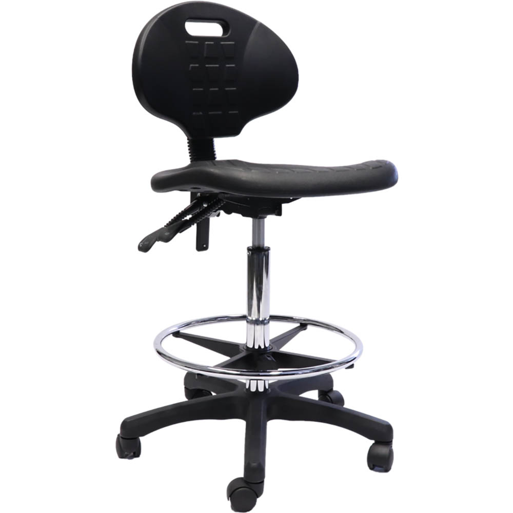 Rapidline Laboratory Drafting Chair Black