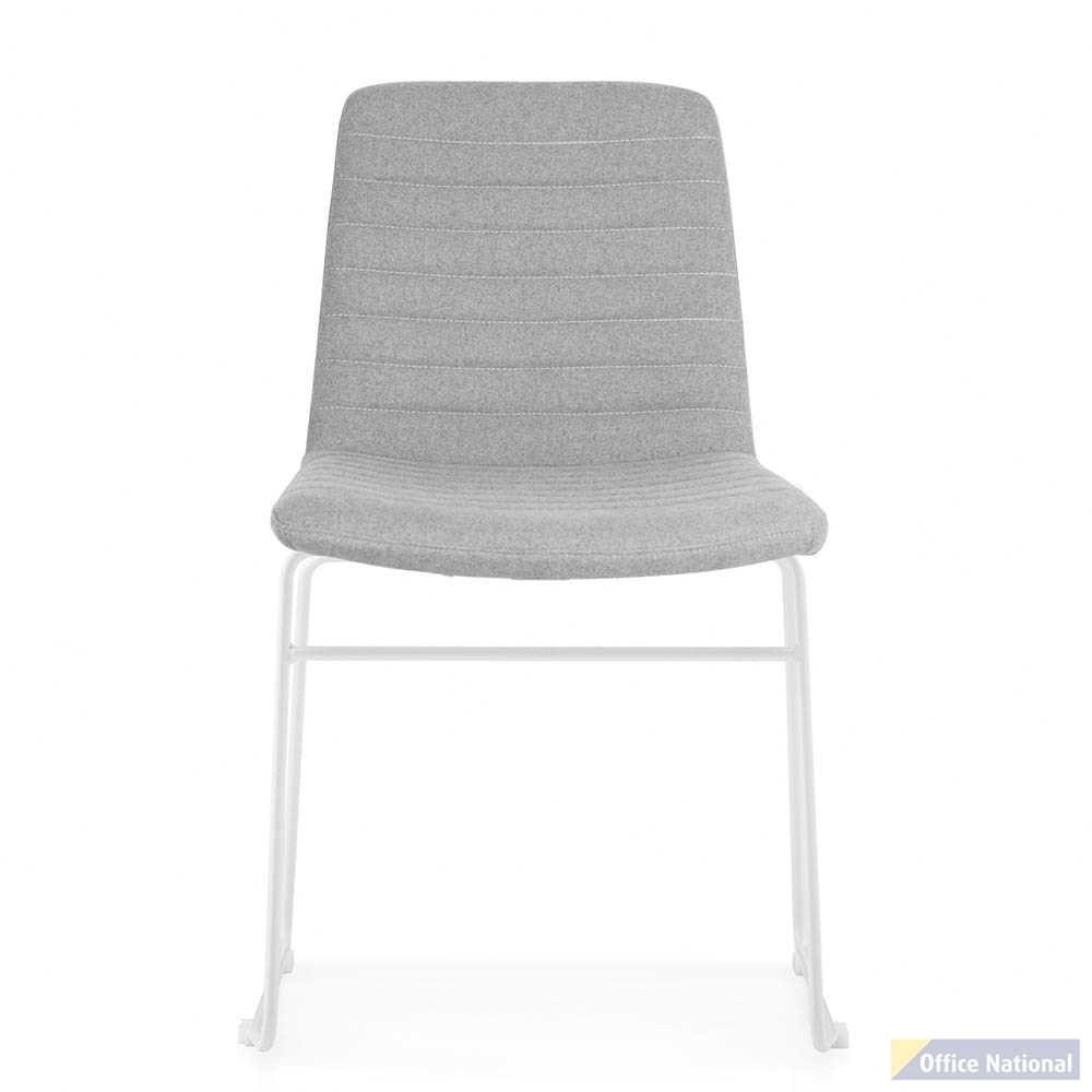 RAPIDLINE SLED BASE CHAIR LIGHT GREY/WHITE