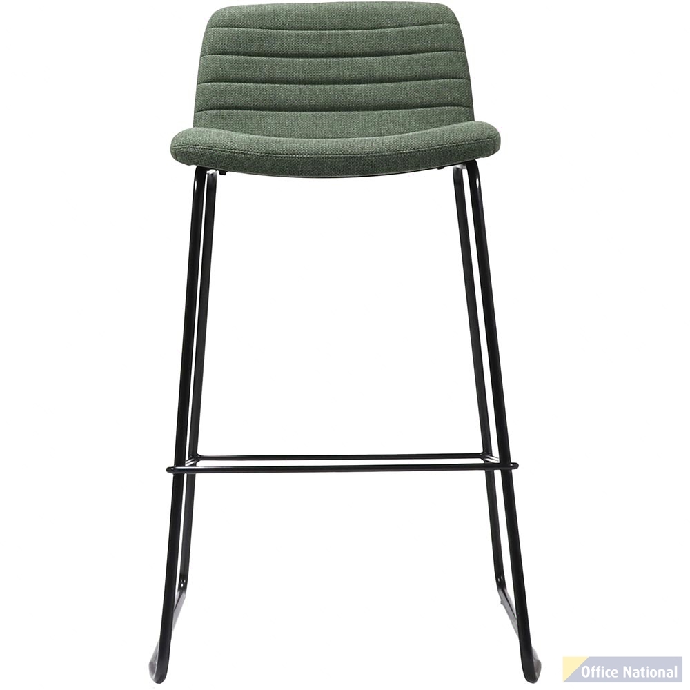 RAPIDLINE PIXEL HIGH BAR STOOL 730MM OLIVE/BLACK