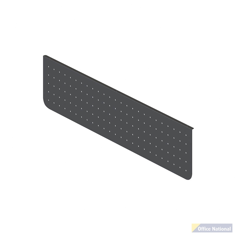 RAPIDLINE ARCH PERFORATED MODESTY PANEL 1300 X 300 X 20MM BLACK