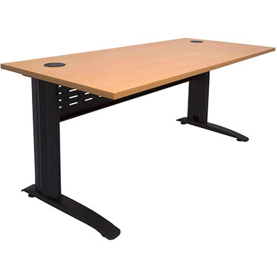 Rapid Span Desk Metal Modesty Panel 1200 X 700 X 730mm Beech/black