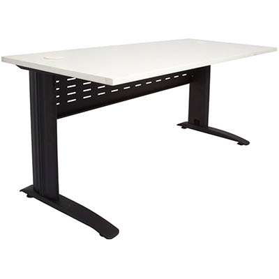 RAPID SPAN DESK METAL MODESTY PANEL 1800 X 700MM WHITE/BLACK