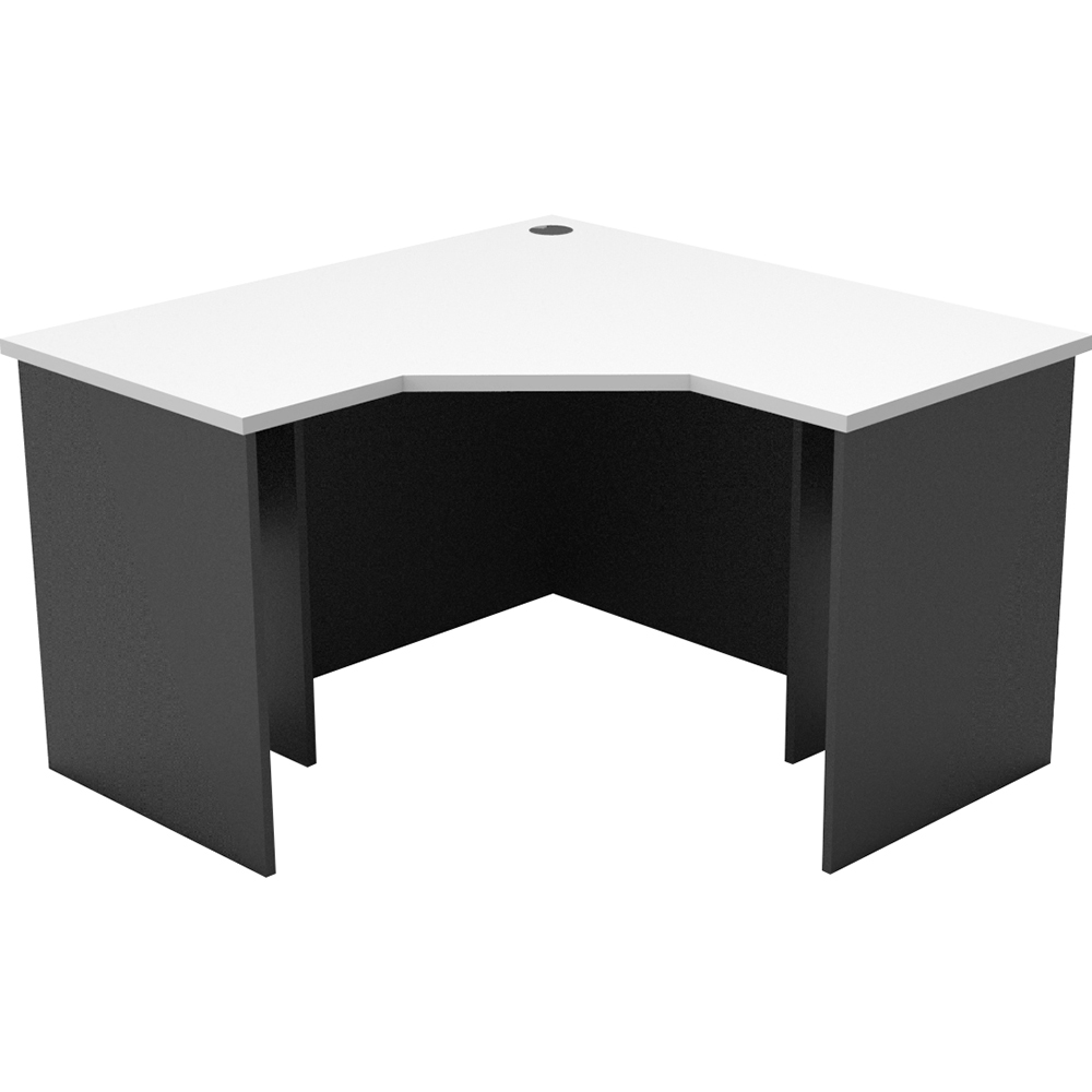 RAPID WORKER CORNER WORKSTATION COMPLETE 1200 X 1200 X 600MM WHITE/IRONSTONE