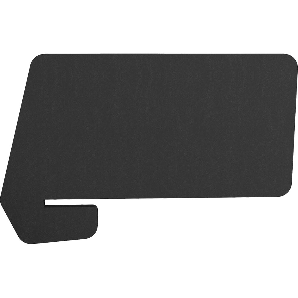 RAPIDLINE ECO PANEL SLIDE OVER DESK SCREEN 820 X 400MM BLACK