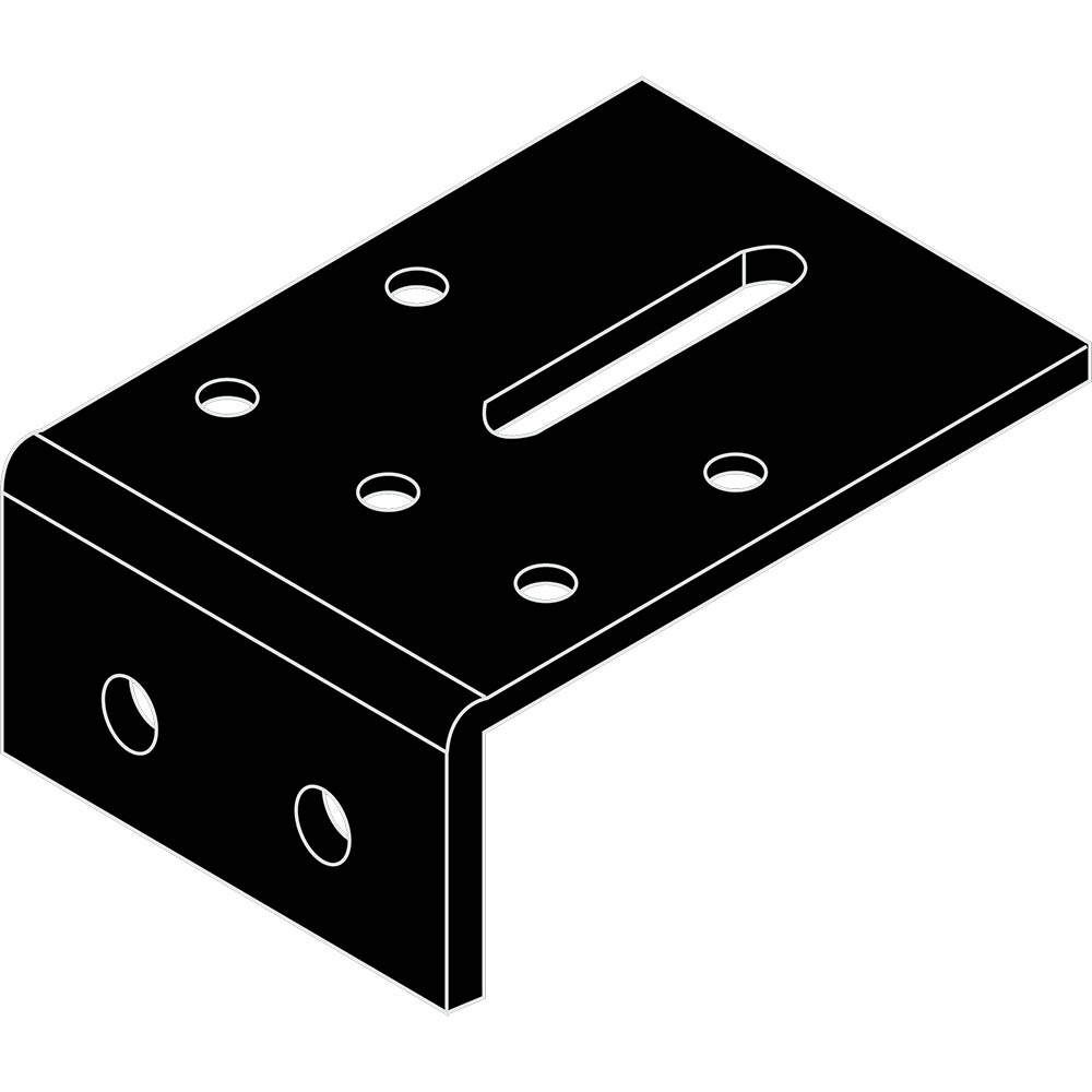 RAPIDLINE SHUSH30 SCREEN BACK TO BACK BRACKET BLACK PACK 2