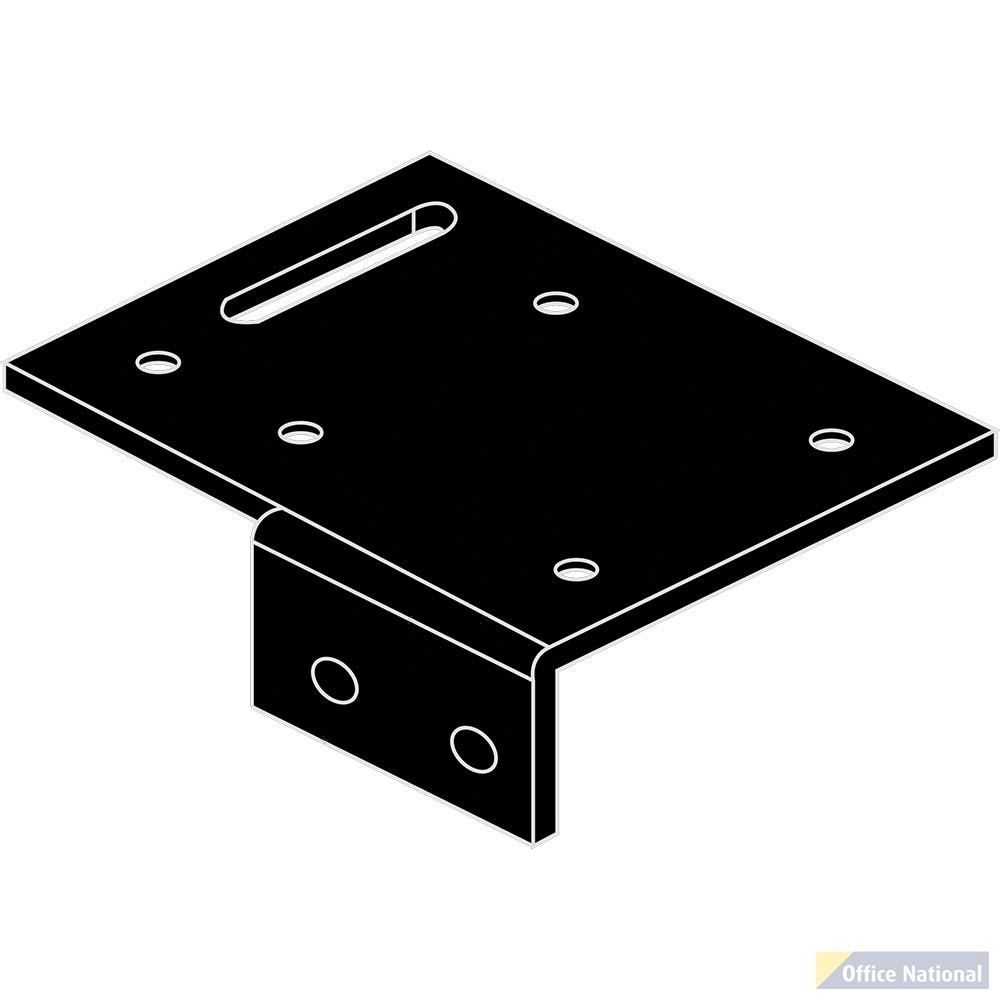 RAPIDLINE SHUSH30 SCREEN SINGLE SIDE BRACKET BLACK PACK 2
