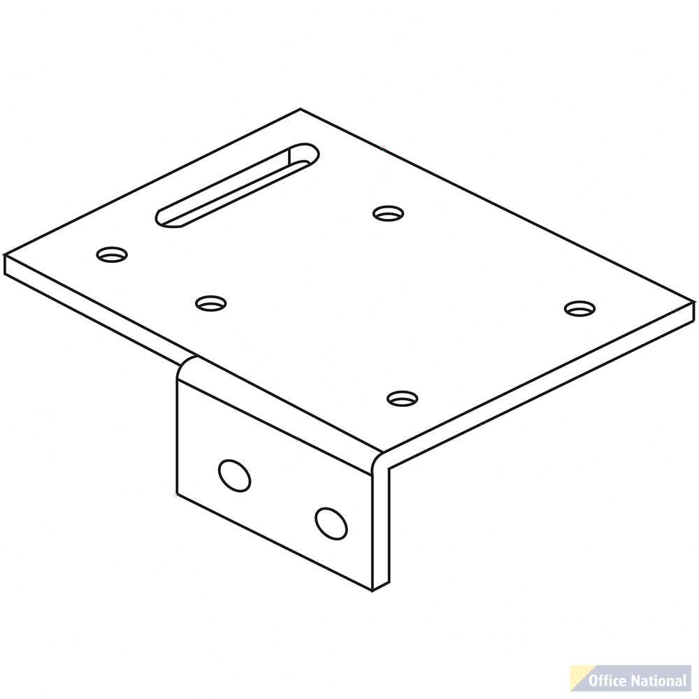 RAPIDLINE SHUSH30 SCREEN SINGLE SIDE BRACKET WHITE PACK 2