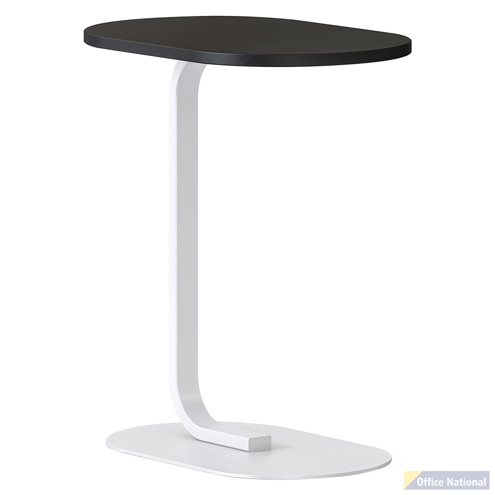 RAPIDLINE SELENE SIDE TABLE BLACK TOP WHITE BASE