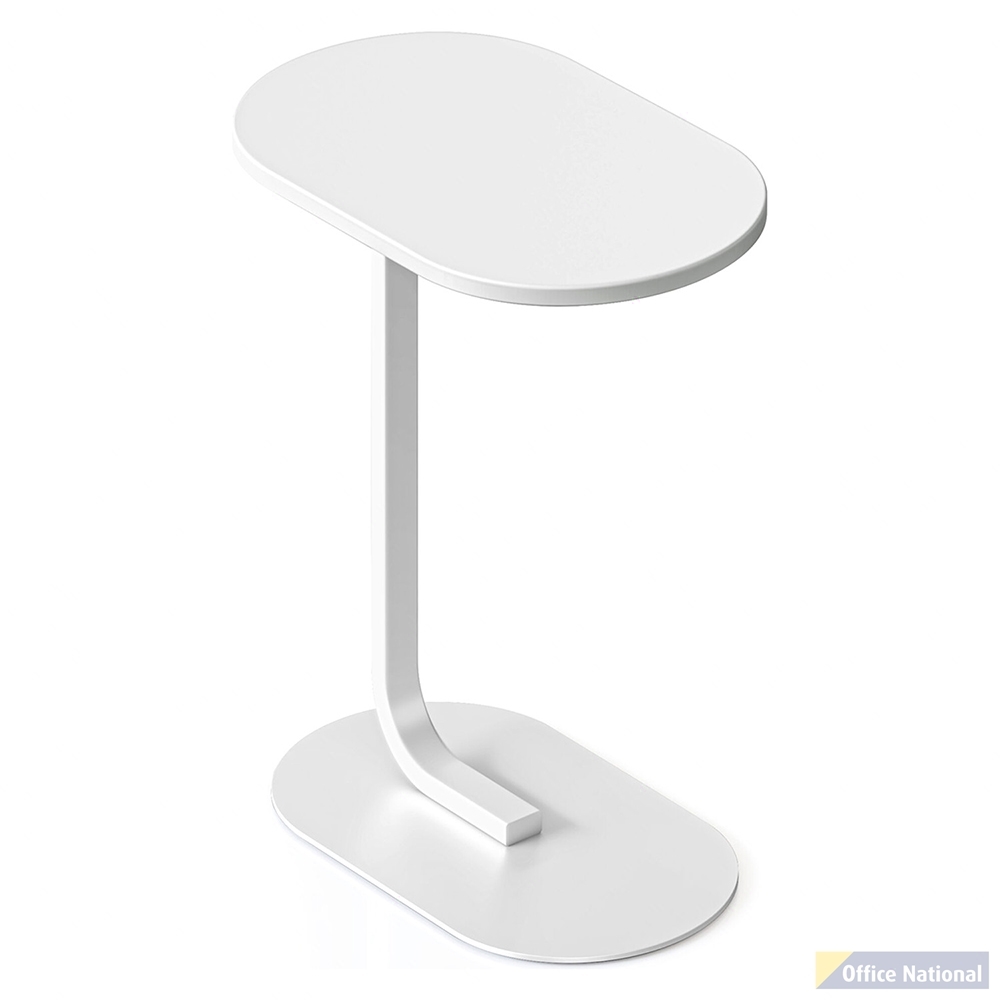 RAPIDLINE SELENE SIDE TABLE NATURAL WHITE TOP WHITE BASE