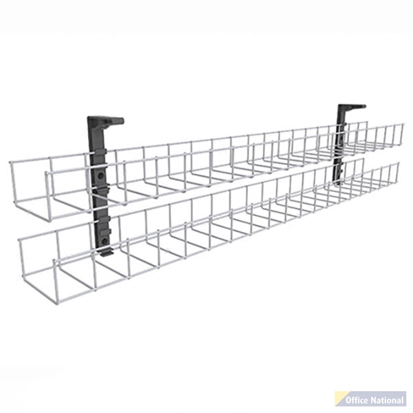 RAPIDLINE DUAL TIER CABLE BASKET ONLY 1550MM WHITE