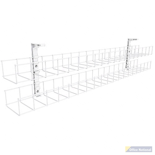 RAPIDLINE DUAL TIER CABLE BASKET ONLY 950MM WHITE