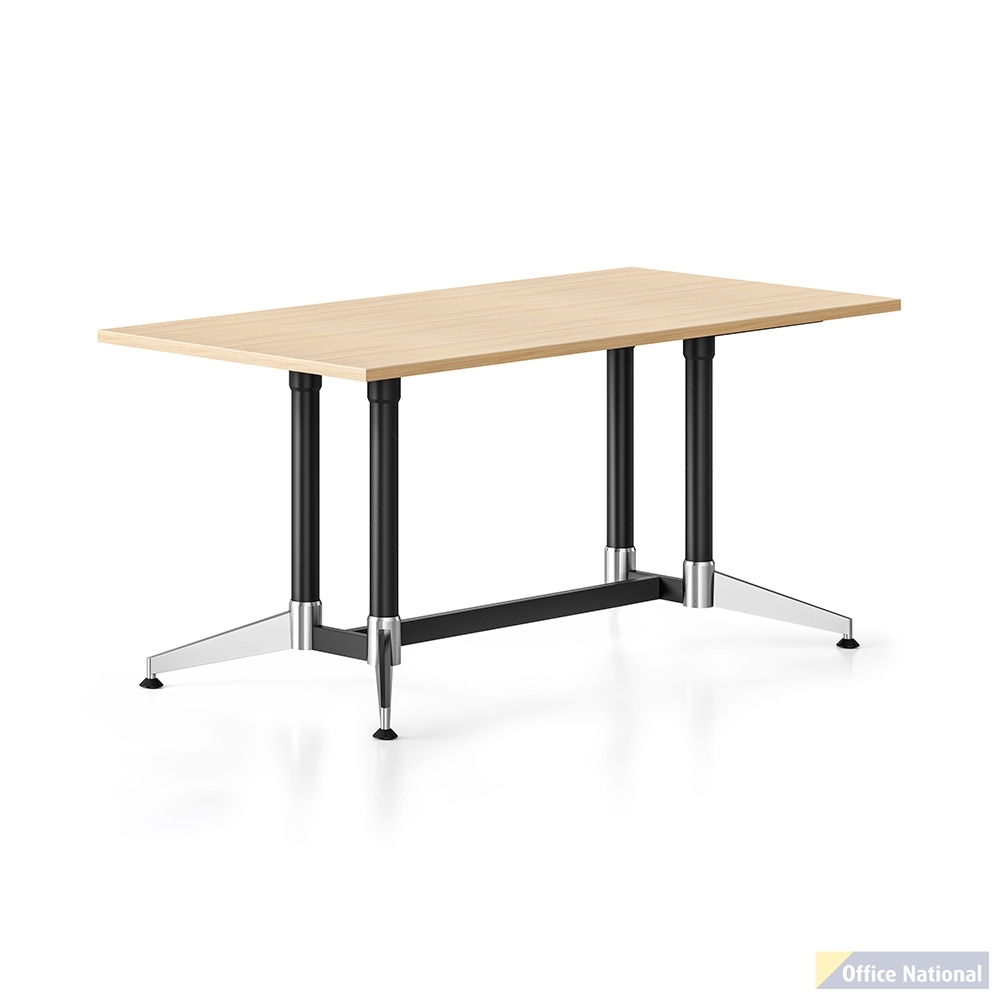RAPIDLINE TYPHOON MEETING TABLE RECTANGLE 1500W X 750D MM NATURAL OAK TOP