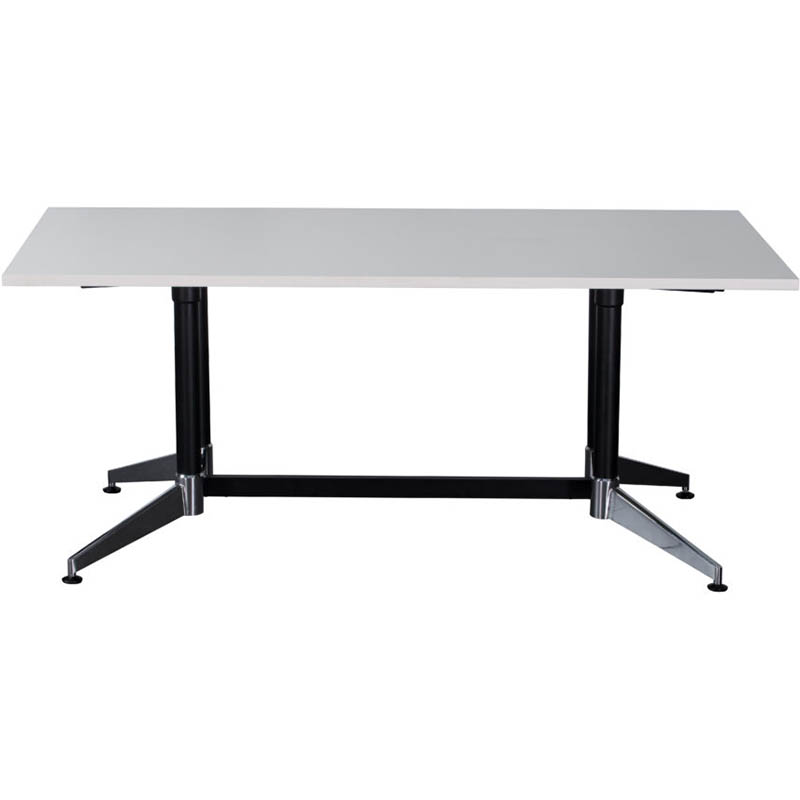 RAPIDLINE TYPHOON BOARDROOM TABLE 2400W X 1200D X 750H MM WHITE