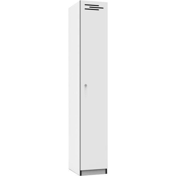 Rapidline Melamine Locker 1 Door 1850 X 305 X 455mm Natural White/black Edging