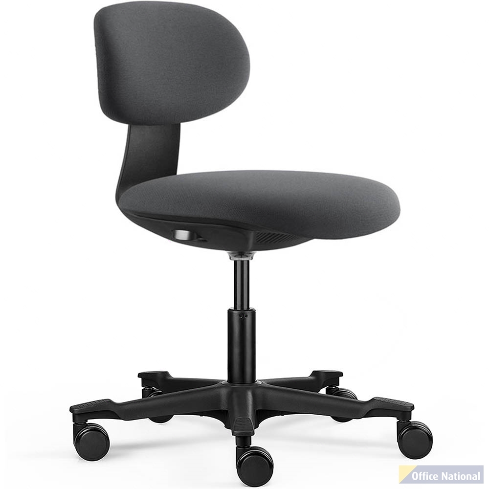 RAPIDLINE YOYO CHAIR MEDIUM BACK DARK GREY BLACK FRAME
