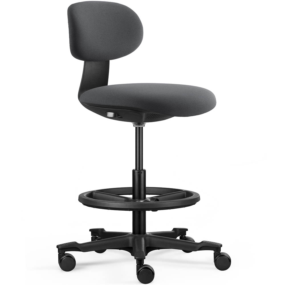 RAPIDLINE YOYO STOOL DARK GREY BLACK FRAME