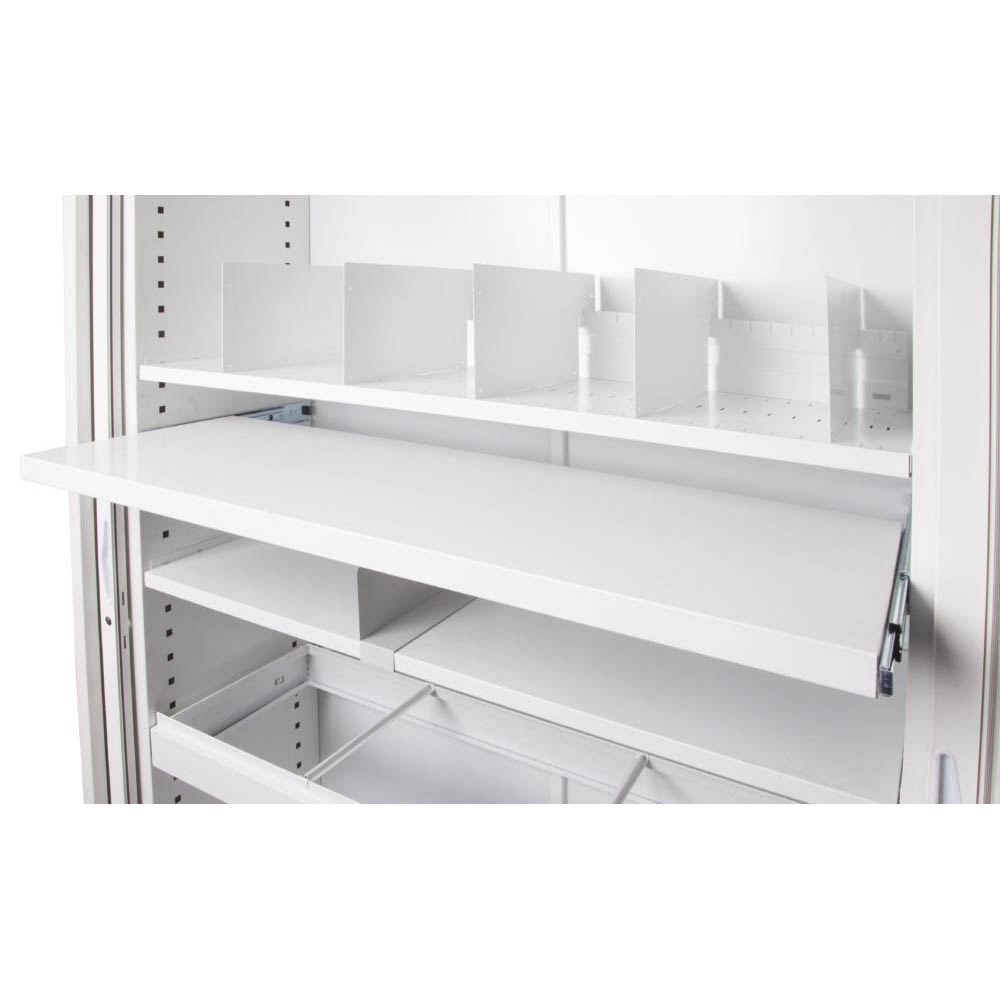 Go Steel Tambour Door Cupboard Additional Pull Out File Shelf 1200mm White China