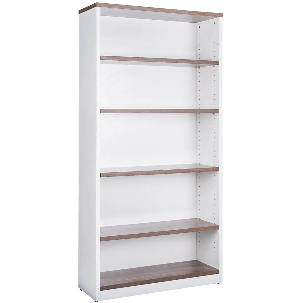 OM PREMIER BOOKCASE 900 X 320 X 1800MM CASNAN/WHITE