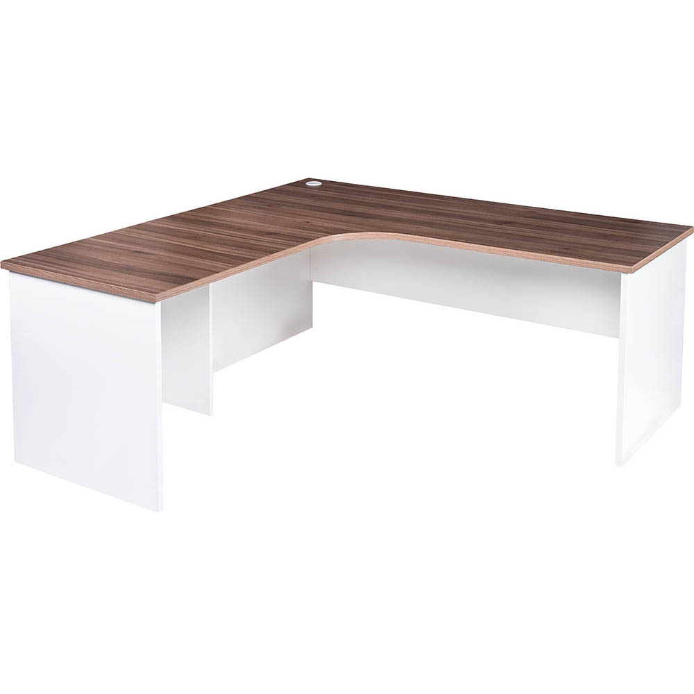 OM PREMIER RADIAL WORKSTATION 2 PIECE LHS 1800 X 1800 X 700 X 720MM CASNAN/WHITE