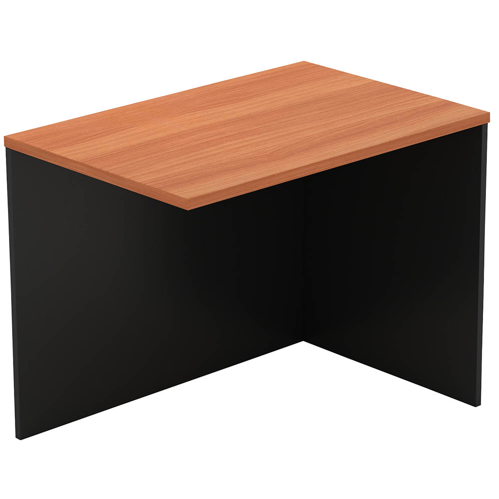 OM RECEPTION COUNTER DESK RETURN 900 X 600 X 750MM CHERRY/CHARCOAL