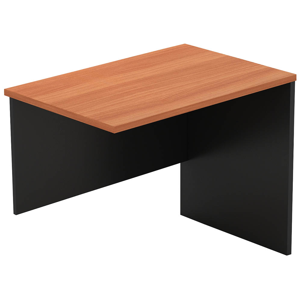 Om Desk Return 900 X 450 X 720mm Cherry/charcoal