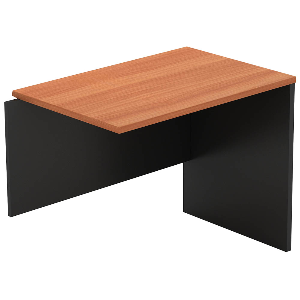 Om Desk Return 900 X 600 X 720mm Cherry/charcoal