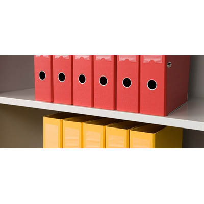 GO STEEL TAMBOUR DOOR CUPBOARD ADDITIONAL PLAIN SHELF 900MM WHITE CHINA