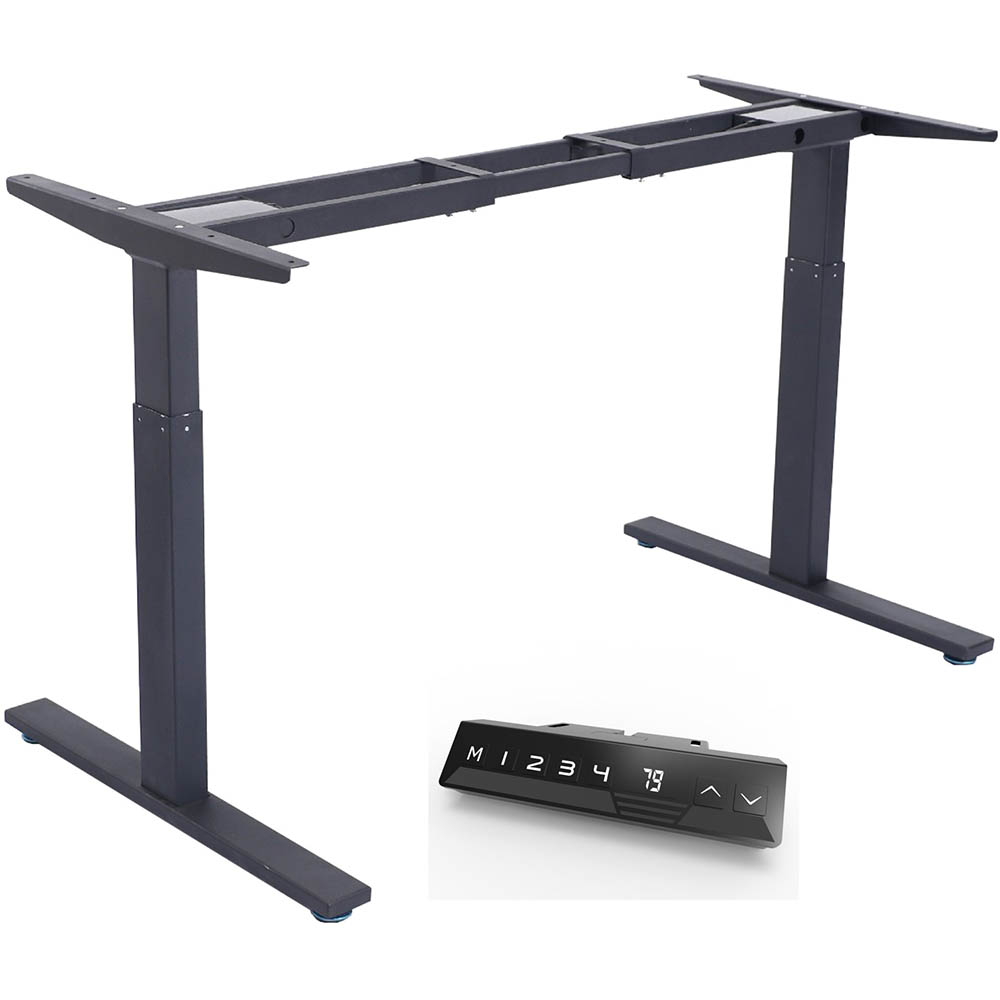 INFINITY 252M ELECTRIC HEIGHT ADJUSTABLE DESK 2 MOTOR BLACK FRAME ONLY