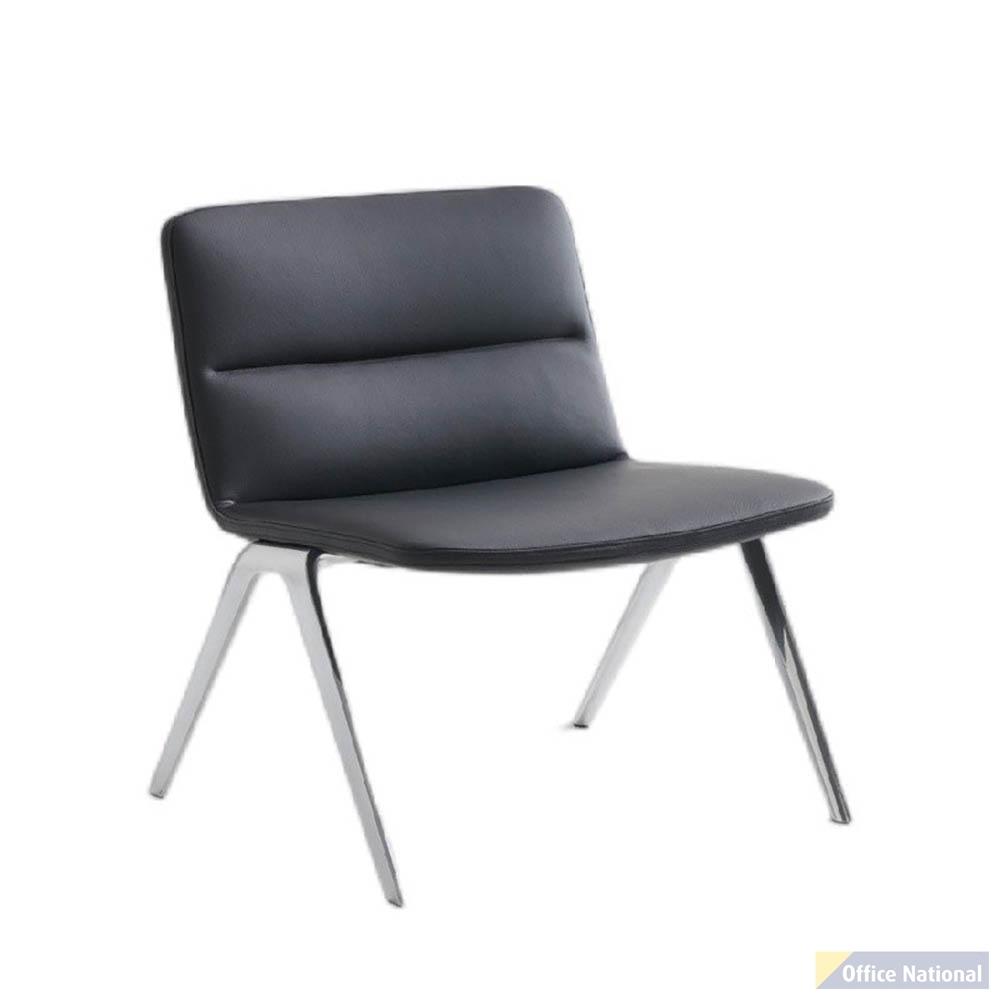 EXECUTIVE PORTFOLIO BONDI CHAIR MEDIUM BACK PU LEATHER 660 X 485 X 790MM BLACK
