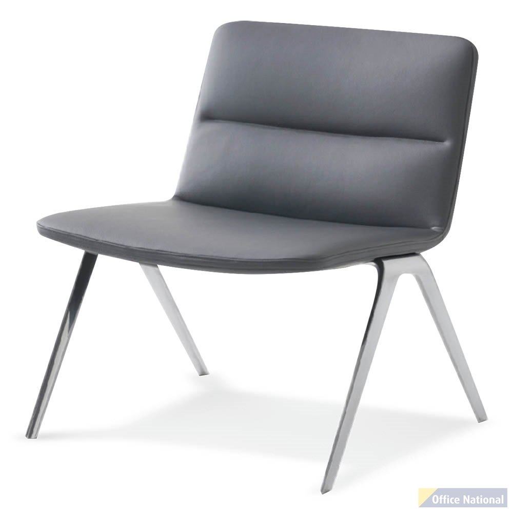 EXECUTIVE PORTFOLIO BONDI CHAIR MEDIUM BACK PU LEATHER 660 X 485 X 790MM GREY