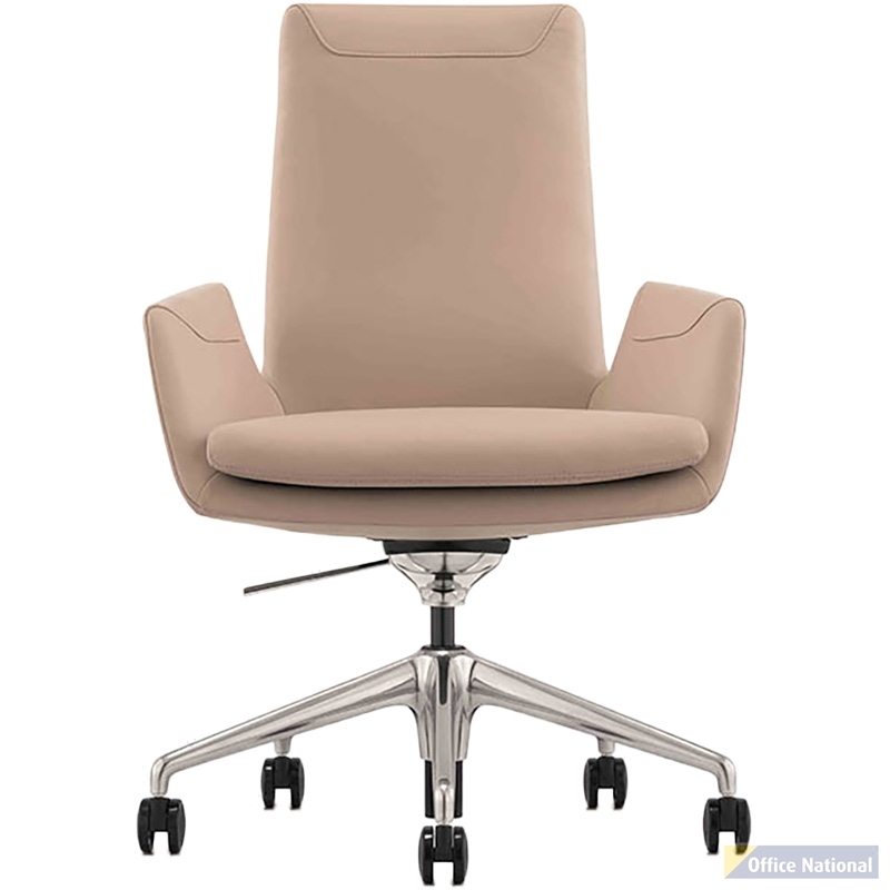 EXECUTIVE PORTFOLIO COTTESLOE CHAIR GENUINE LEATHER BEIGE