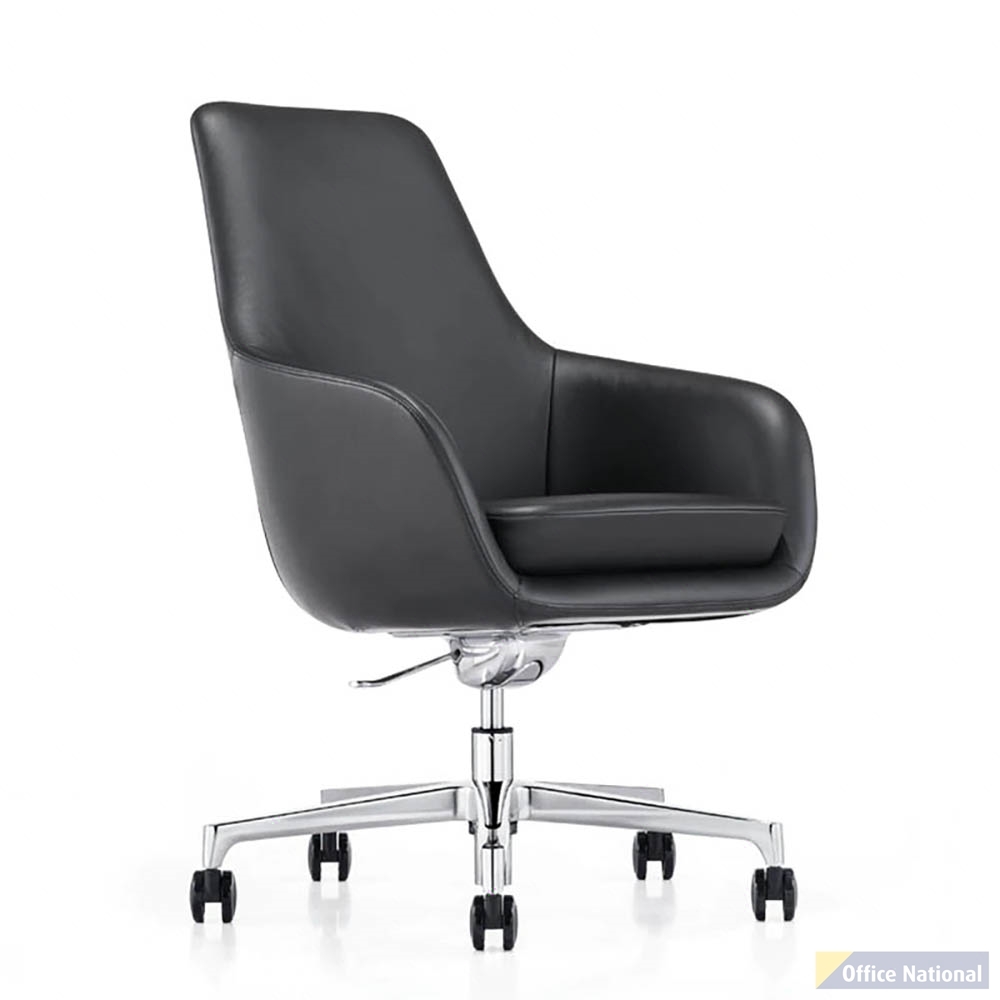 EXECUTIVE PORTFOLIO AVALON CHAIR MEDIUM BACK PU LEATHER 46 X 480 X 930MM