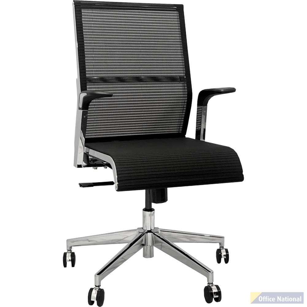 EXECUTIVE PORTFOLIO RETRO CHAIR MESH BACK 475 X 505 X 1000MM BLACK