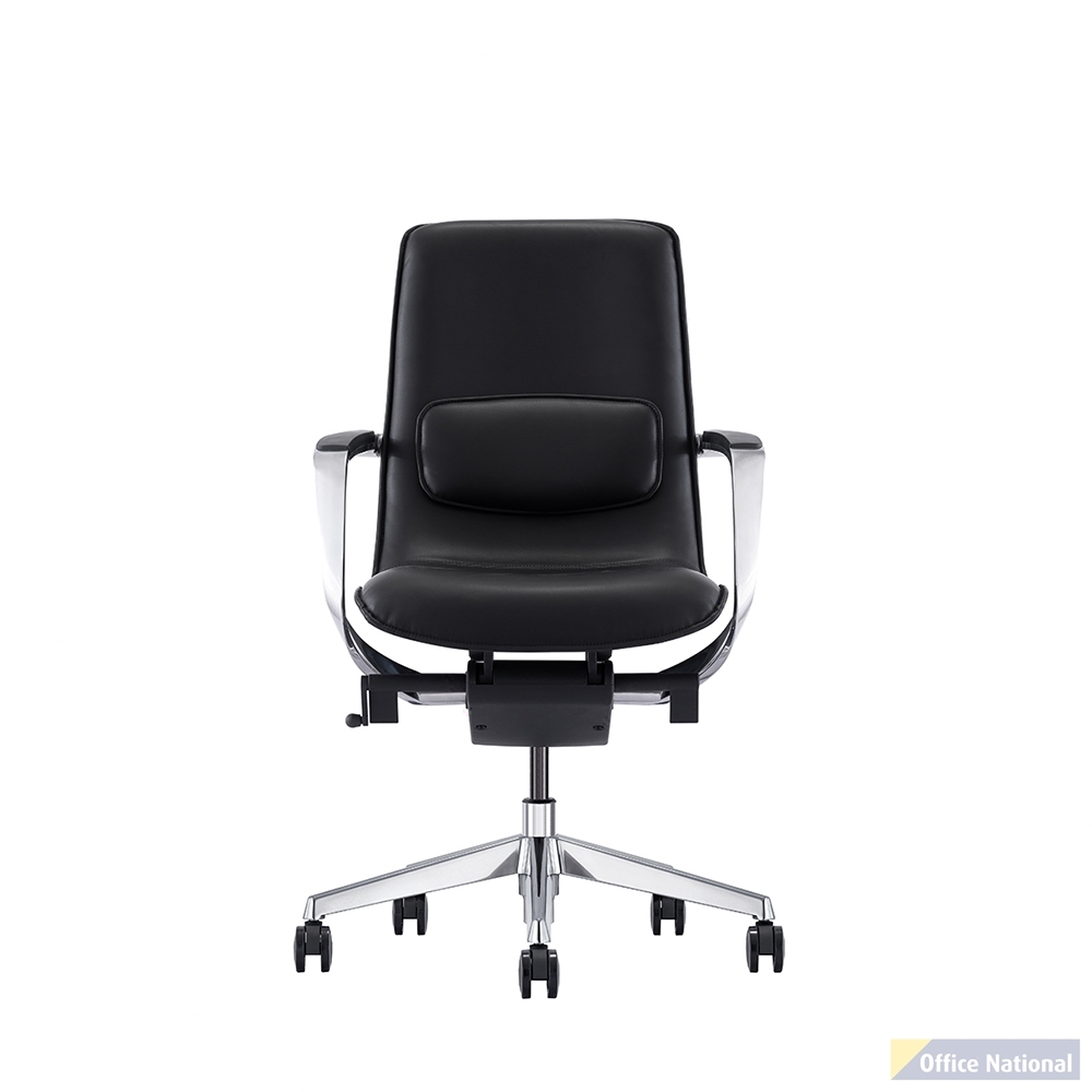 EXECUTIVE PORTFOLIO TITAN CHAIR MEDIUM BACK GENUINE LEATHER 500 X 440 X 980MM