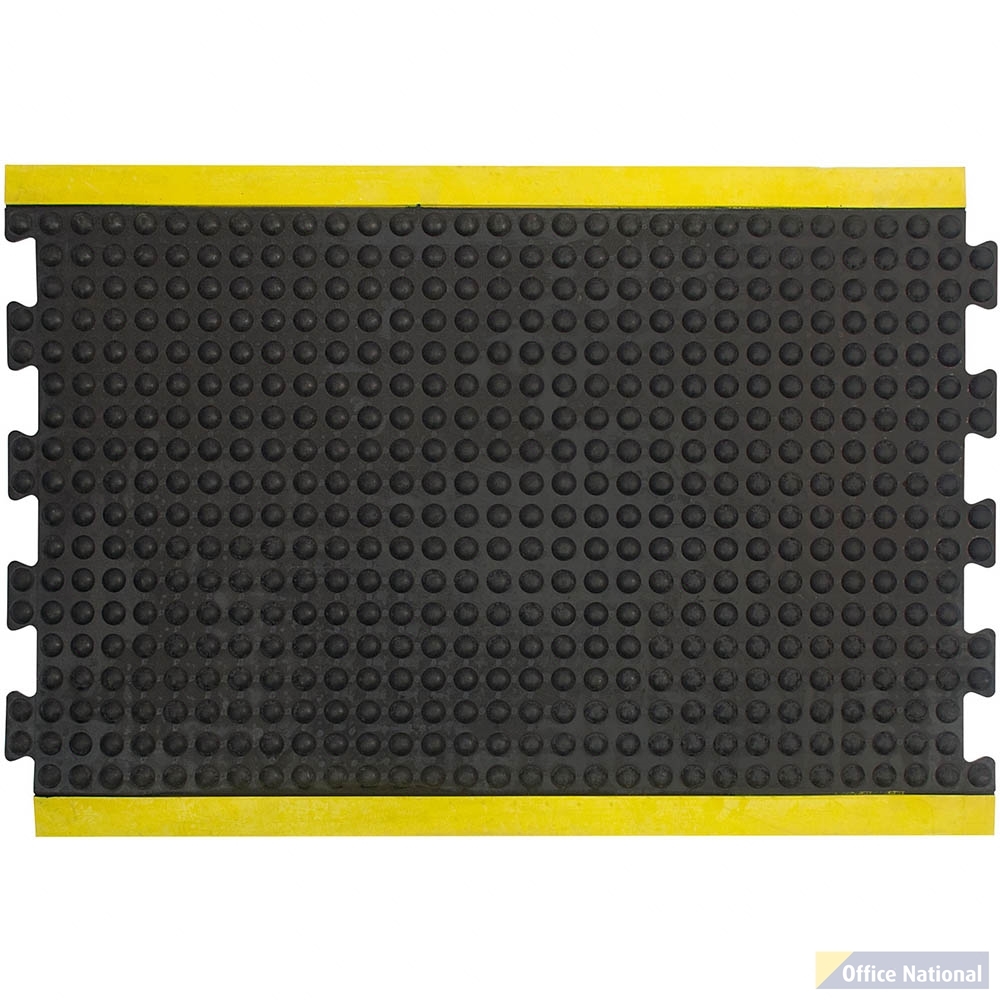 MATTEK MODULAR BUBBLE MAT CENTRE 900 X 1200MM YELLOW/BLACK