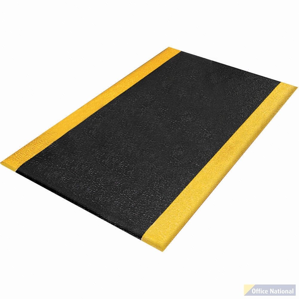 MATTEK SOFT FOOT MAT 600 X 900MM YELLOW/BLACK