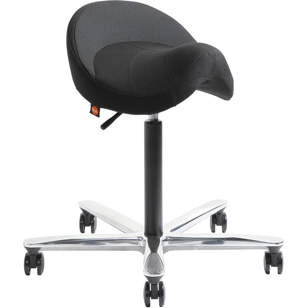 Norj 4d Multidirectional Seat Polished 5 Fin Chrome Base Black