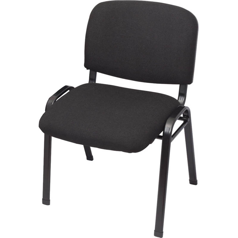 Rapidline Nova Visitors Chair Stacking Black