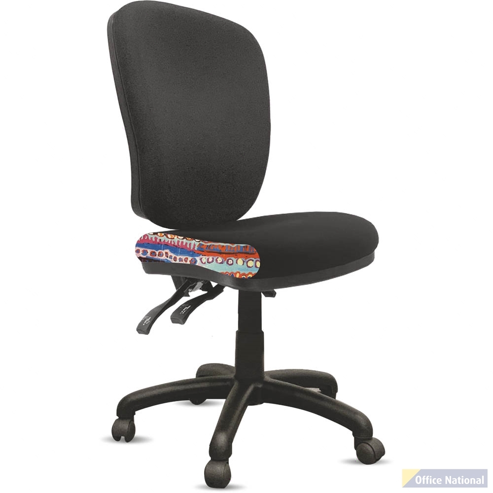 ORANGE DUST ALICE CHAIR HIGH BACK 480 X 560MM OPAL BLACK