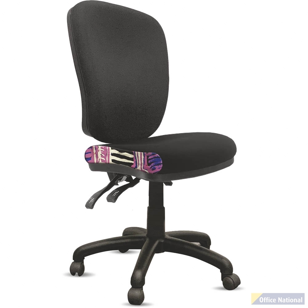ORANGE DUST ALICE CHAIR HIGH BACK 480 X 560MM PEARL BLACK